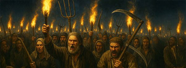 angry villagers
